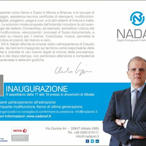 Inaugurazione Nadar Srl Albiate di Claudio Crippa