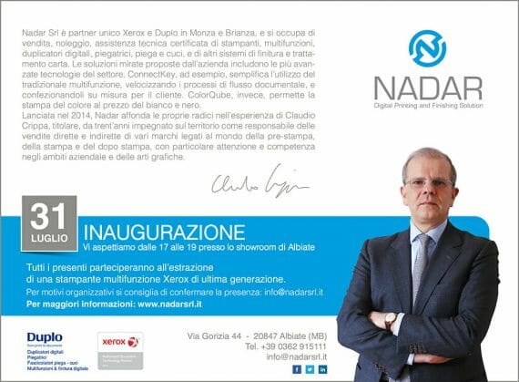 Inaugurazione Nadar Srl Albiate di Claudio Crippa