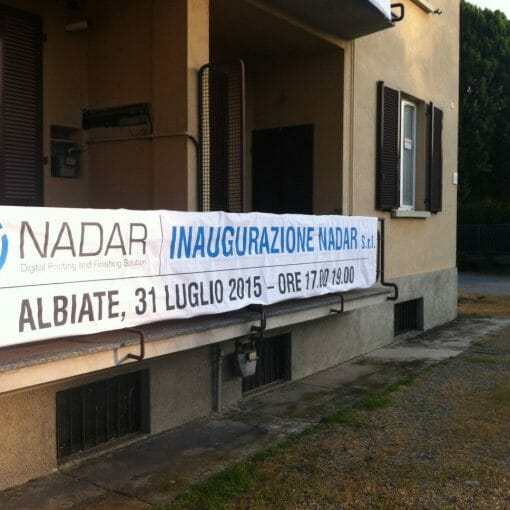 Banner inaugurazione Nadar Srl