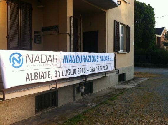 Banner inaugurazione Nadar Srl