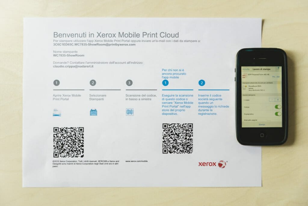 Xerox Mobile Print presso Nadar Srl