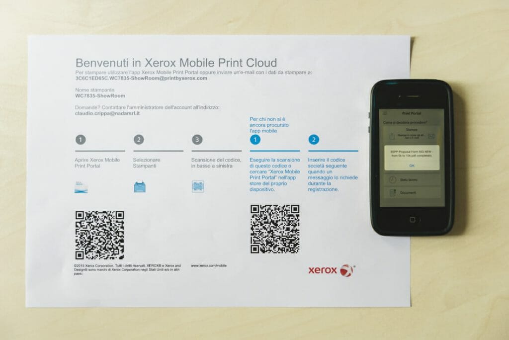 Xerox Mobile Print presso Nadar Srl