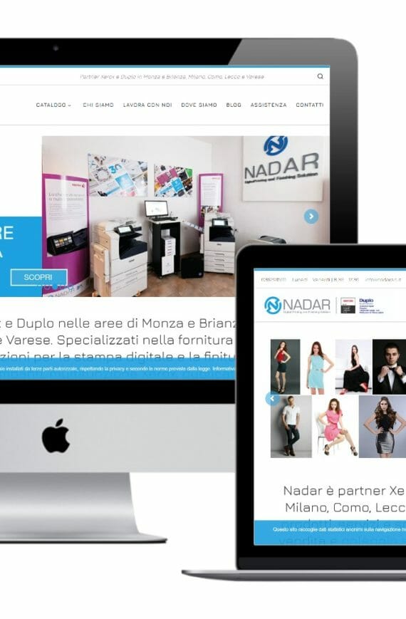 Nuovo sito Nadar Srl Albiate, lanciato ad ottobre 2020