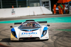Robin Greenhalgh in gara a Spa-Francorchamps, 22 giugno 2019, col team sponsorizzato da Duplo