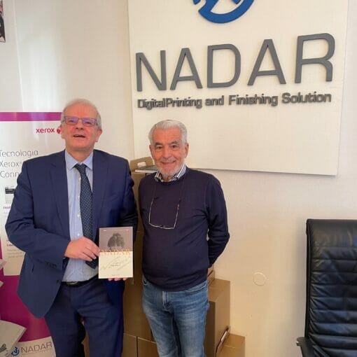 Claudio Crippa e Ugo Pozzi presso la sede Nadar