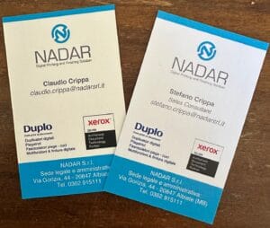 Biglietti da visita Nadar Srl per Drupa 2024