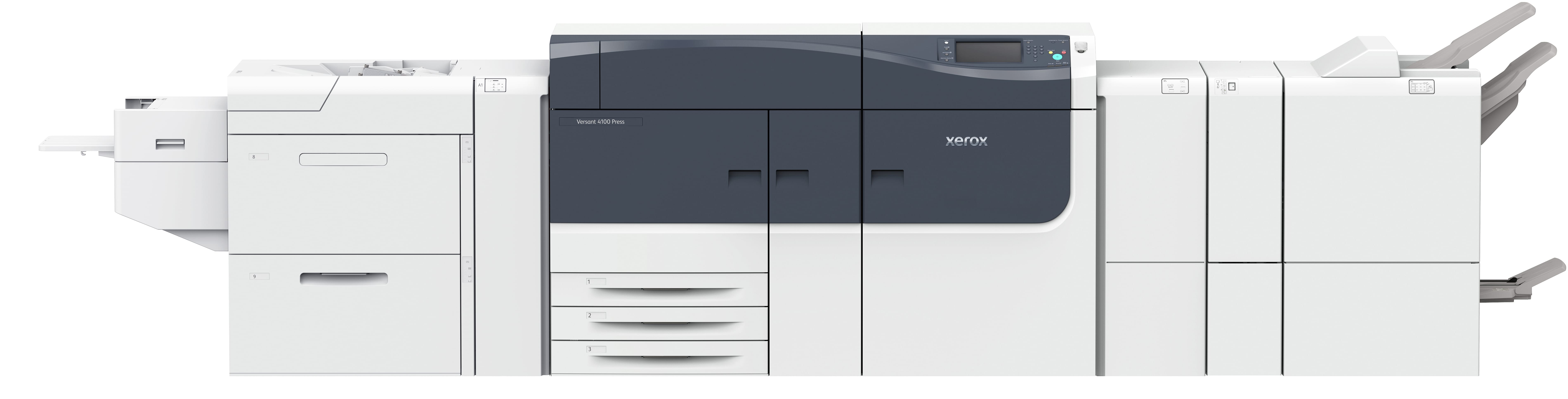 Xerox Versant 4100 XLS con 1 feeder e 1 finisher