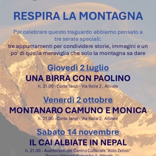 Eventi CAI Albiate 2026